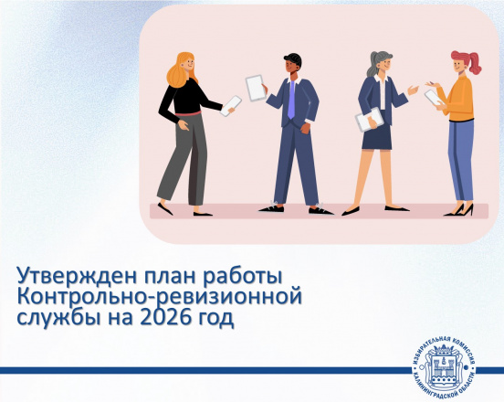 Подведены итоги работы контрольно-ревизионной службы при Избирательной комиссии Калининградской области за 2025 год, утвержден план работы на 2026 год