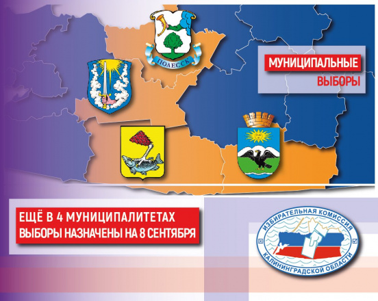 В четырех муниципалитетах Калининградской области сегодня назначены муниципальные выборы
