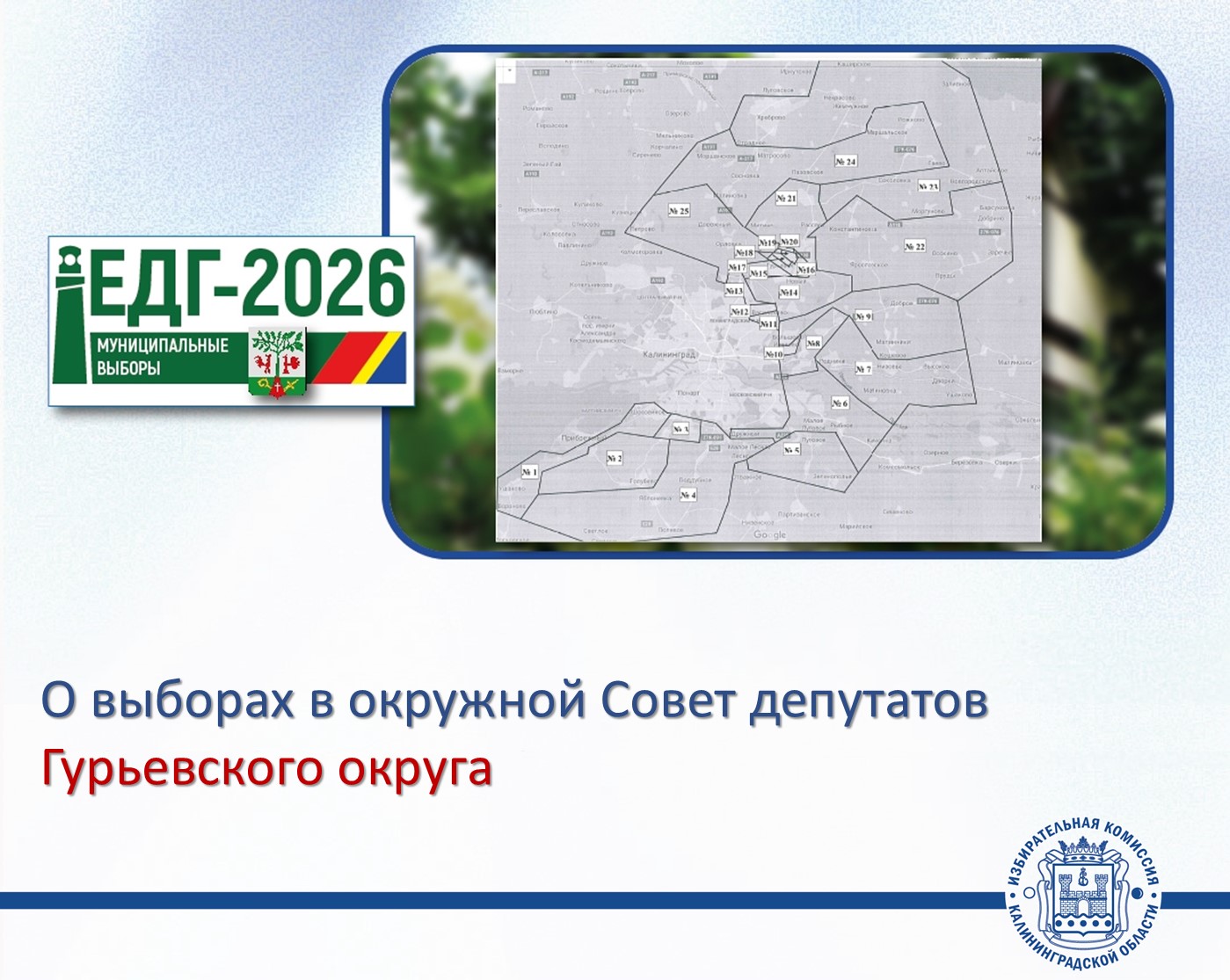 ЕДГ-2026. Вниманию избирателей Гурьевского муниципального округа!