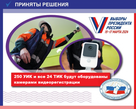 Облизбирком принял решение о применении средств видеорегистрации (видеофиксации) при проведении выборов Президента Российской Федерации