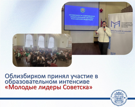 Облизбирком принимает участие в проекте Молодежного Правительства региона по открытию и модернизации молодежных администраций (советов) муниципальных образований Калининградской области